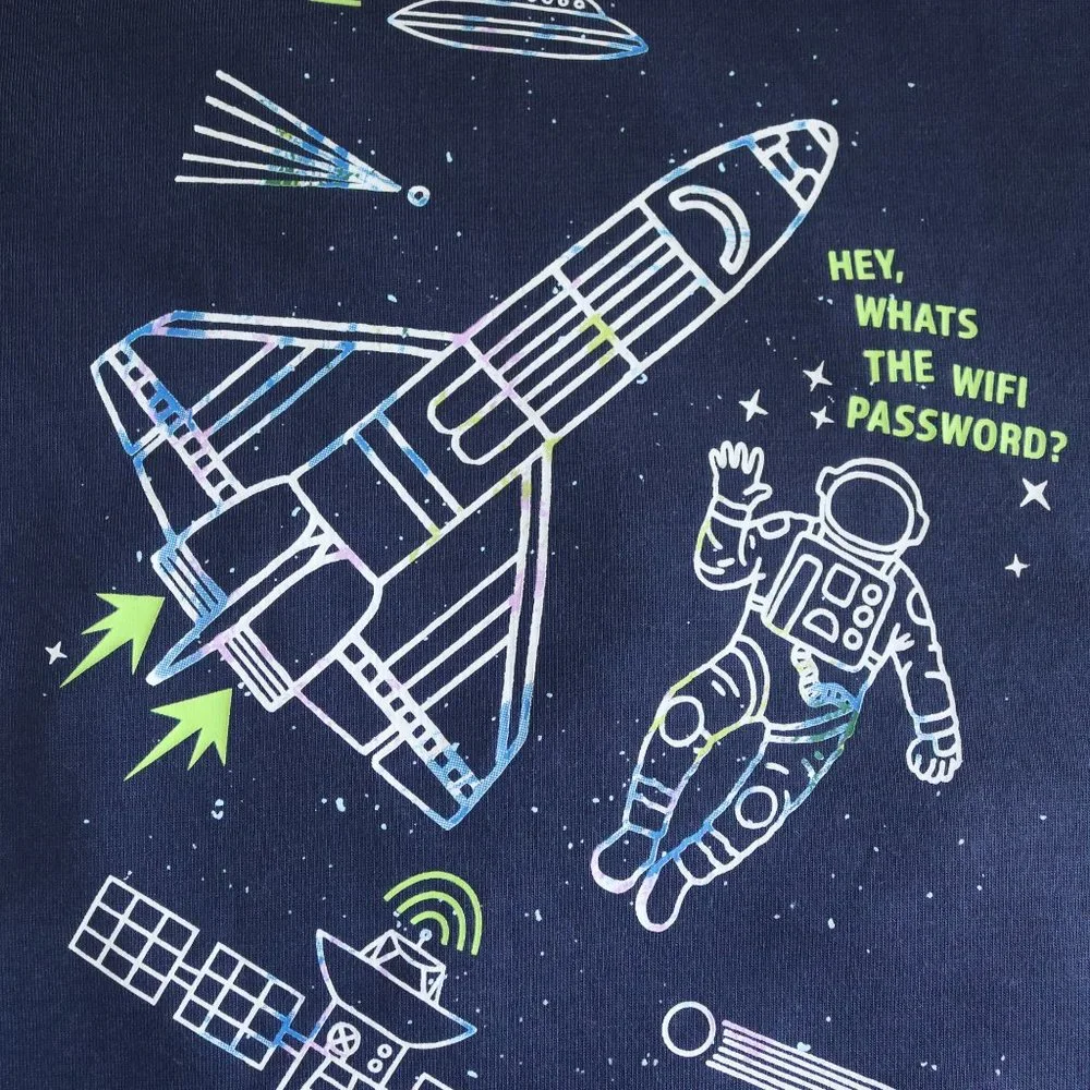 Cat & Jack | Super Soft Space Astronaut Long Sleeve Pajama Shirt NWT |  L 12/14